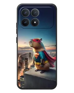 Чехол для Xiaomi Poco F8 Pro с картинкой «Капи-мен супергерой» Чехол для Xiaomi Poco F8 Pro с картинкой «Капи-мен супергерой»