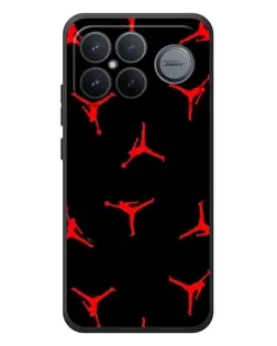 Чехол для Xiaomi Poco F8 Ultra с картинкой «Jordan Red Pattern» Чехол для Xiaomi Poco F8 Ultra с картинкой «Jordan Red Pattern»