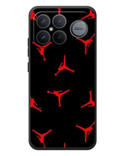 Чехол для Xiaomi Poco F8 Ultra с картинкой «Jordan Red Pattern» Чехол для Xiaomi Poco F8 Ultra с картинкой «Jordan Red Pattern»