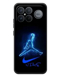 Чехол для Xiaomi Poco F8 Ultra с картинкой «Jordan Neon Blue» Чехол для Xiaomi Poco F8 Ultra с картинкой «Jordan Neon Blue»