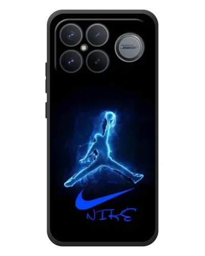 Чехол для Xiaomi Poco F8 Ultra с картинкой «Jordan Neon Blue» Чехол для Xiaomi Poco F8 Ultra с картинкой «Jordan Neon Blue»