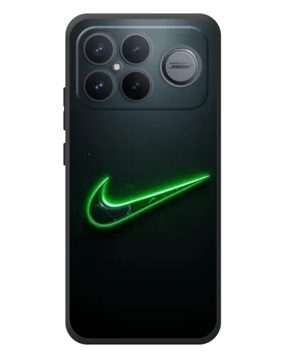 Чехол для Xiaomi Poco F8 Ultra с картинкой «Неоновый контур Nike»