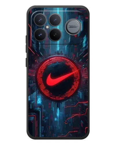 Чехол для Xiaomi Poco F8 Ultra с картинкой «Техногенный стиль Nike»