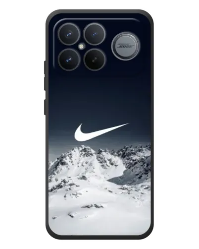 Чехол для Xiaomi Poco F8 Ultra с картинкой «Nike — зимние горы»