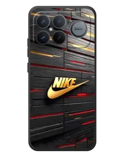 Чехол для Xiaomi Poco F8 Ultra с картинкой «Золотой Nike на металле» Чехол для Xiaomi Poco F8 Ultra с картинкой «Золотой Nike на металле»