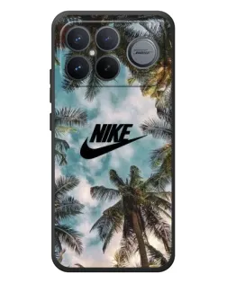 Чехол для Xiaomi Poco F8 Ultra с картинкой «Тропический принт Nike» Чехол для Xiaomi Poco F8 Ultra с картинкой «Тропический принт Nike»