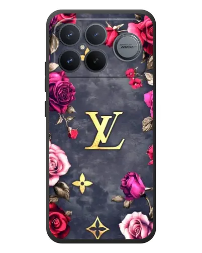 Чехол для Xiaomi Poco F8 Ultra с картинкой «Цветочный Louis Vuitton»