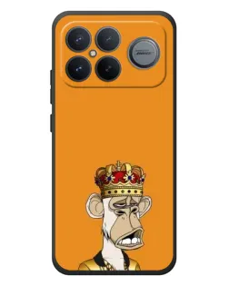 Чехол для Xiaomi Poco F8 Ultra с картинкой «Золотая обезьяна Bored Ape» Чехол для Xiaomi Poco F8 Ultra с картинкой «Золотая обезьяна Bored Ape»