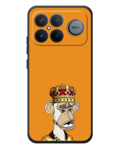 Чехол для Xiaomi Poco F8 Ultra с картинкой «Золотая обезьяна Bored Ape»