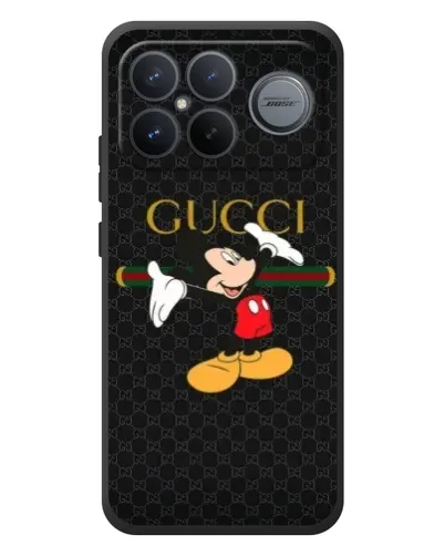 Чехол для Xiaomi Poco F8 Ultra с картинкой «Микки Маус Gucci»