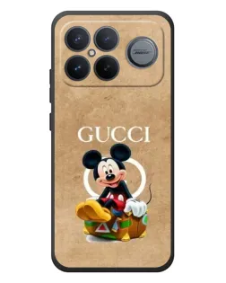 Чехол для Xiaomi Poco F8 Ultra с картинкой «Микки Маус Gucci — крафт»