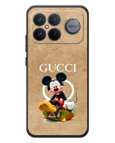 Чехол для Xiaomi Poco F8 Ultra с картинкой «Микки Маус Gucci — крафт»