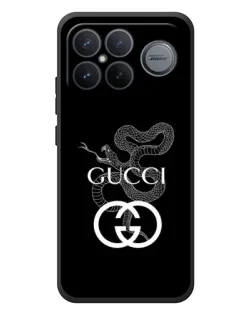 Чехол для Xiaomi Poco F8 Ultra с картинкой «Gucci — серебряная змея»