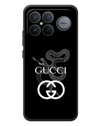 Чехол для Xiaomi Poco F8 Ultra с картинкой «Gucci — серебряная змея»