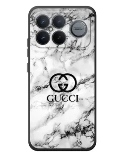 Чехол для Xiaomi Poco F8 Ultra с картинкой «Gucci — мраморный шик»