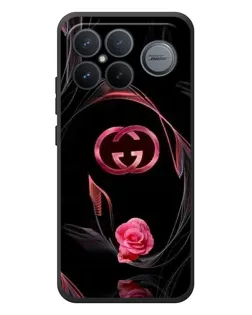 Чехол для Xiaomi Poco F8 Ultra с картинкой «Gucci — неоновая роза»