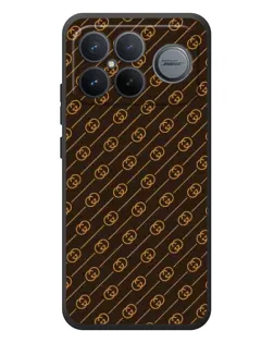 Чехол для Xiaomi Poco F8 Ultra с картинкой «Gucci — золотые диагонали»