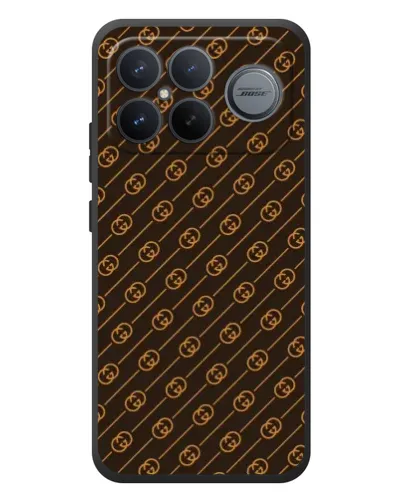 Чехол для Xiaomi Poco F8 Ultra с картинкой «Gucci — золотые диагонали»