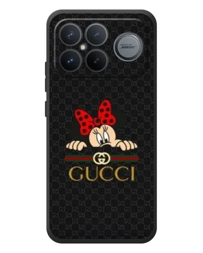 Чехол для Xiaomi Poco F8 Ultra с картинкой «Минни Маус Gucci — черный» Чехол для Xiaomi Poco F8 Ultra с картинкой «Минни Маус Gucci — черный»