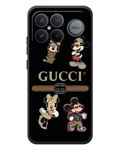 Чехол для Xiaomi Poco F8 Ultra с картинкой «Gucci — герои Disney и монограмма» Чехол для Xiaomi Poco F8 Ultra с картинкой «Gucci — герои Disney и монограмма»