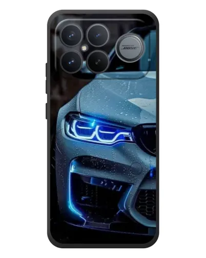 Чехол для Xiaomi Poco F8 Ultra с картинкой «Взгляд BMW с синими фарами» Чехол для Xiaomi Poco F8 Ultra с картинкой «Взгляд BMW с синими фарами»
