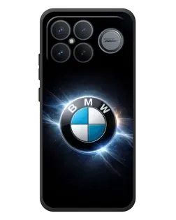 Чехол для Xiaomi Poco F8 Ultra с картинкой «BMW — неоновое сияние»