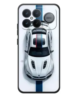 Чехол для Xiaomi Poco F8 Ultra с картинкой «Вид сверху — BMW M»