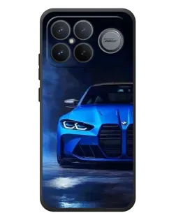 Чехол для Xiaomi Poco F8 Ultra с картинкой «Голубая BMW M4» Чехол для Xiaomi Poco F8 Ultra с картинкой «Голубая BMW M4»