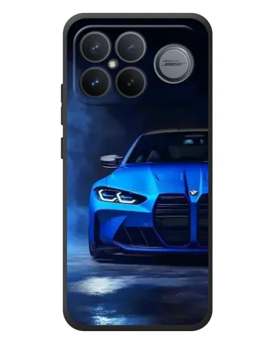 Чехол для Xiaomi Poco F8 Ultra с картинкой «Голубая BMW M4» Чехол для Xiaomi Poco F8 Ultra с картинкой «Голубая BMW M4»