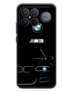 Чехол для Xiaomi Poco F8 Ultra с картинкой «Минималистичный принт BMW M3» Чехол для Xiaomi Poco F8 Ultra с картинкой «Минималистичный принт BMW M3»
