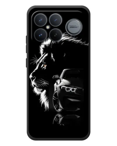 Чехол для Xiaomi Poco F8 Ultra с картинкой «BMW и лев» Чехол для Xiaomi Poco F8 Ultra с картинкой «BMW и лев»