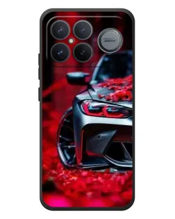 Чехол для Xiaomi Poco F8 Ultra с картинкой «Спортивная BMW и цветы» Чехол для Xiaomi Poco F8 Ultra с картинкой «Спортивная BMW и цветы»