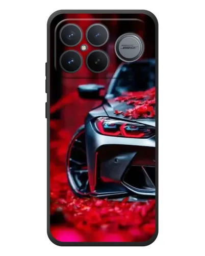 Чехол для Xiaomi Poco F8 Ultra с картинкой «Спортивная BMW и цветы» Чехол для Xiaomi Poco F8 Ultra с картинкой «Спортивная BMW и цветы»