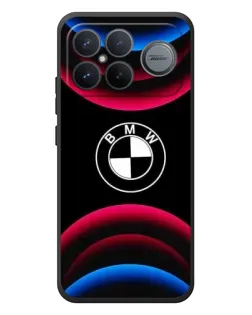 Чехол для Xiaomi Poco F8 Ultra с картинкой «Логотип BMW и неоновые дуги» Чехол для Xiaomi Poco F8 Ultra с картинкой «Логотип BMW и неоновые дуги»