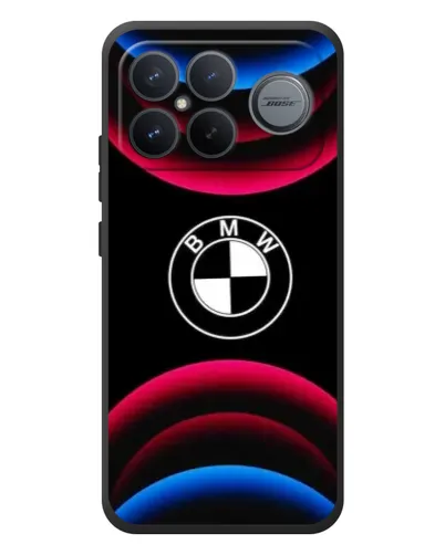 Чехол для Xiaomi Poco F8 Ultra с картинкой «Логотип BMW и неоновые дуги» Чехол для Xiaomi Poco F8 Ultra с картинкой «Логотип BMW и неоновые дуги»