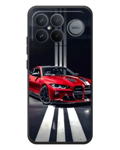 Чехол для Xiaomi Poco F8 Ultra с картинкой «Красная BMW на дороге» Чехол для Xiaomi Poco F8 Ultra с картинкой «Красная BMW на дороге»