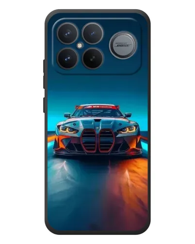 Чехол для Xiaomi Poco F8 Ultra с картинкой «BMW — огни неона» Чехол для Xiaomi Poco F8 Ultra с картинкой «BMW — огни неона»