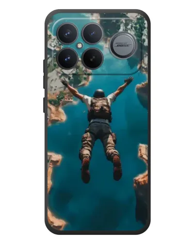 Чехол для Xiaomi Poco F8 Ultra с картинкой «PUBG — свободное падение»