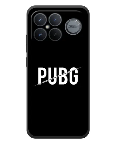 Чехол для Xiaomi Poco F8 Ultra с картинкой «PUBG — белый логотип»