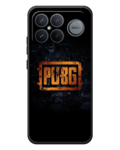 Чехол для Xiaomi Poco F8 Ultra с картинкой «PUBG — золотой логотип»