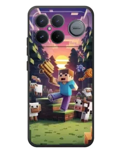 Чехол для Xiaomi Poco F8 Ultra с картинкой «Стив на ферме» Чехол для Xiaomi Poco F8 Ultra с картинкой «Стив на ферме»