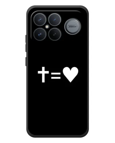 Чехол для Xiaomi Poco F8 Ultra с картинкой «Крест и Сердце» Чехол для Xiaomi Poco F8 Ultra с картинкой «Крест и Сердце»