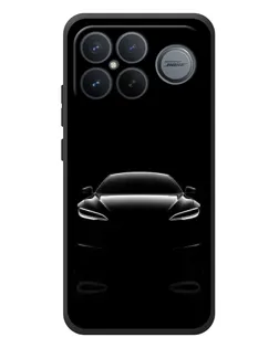 Чехол для Xiaomi Poco F8 Ultra с картинкой «Силуэт Tesla Night»