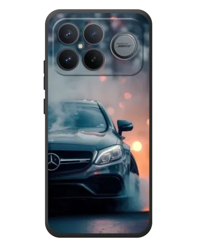 Чехол для Xiaomi Poco F8 Ultra с картинкой «Mercedes — ночной город»