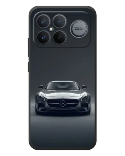 Чехол для Xiaomi Poco F8 Ultra с картинкой «Mercedes на черном»