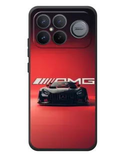 Чехол для Xiaomi Poco F8 Ultra с картинкой «Mercedes AMG — красная линия»