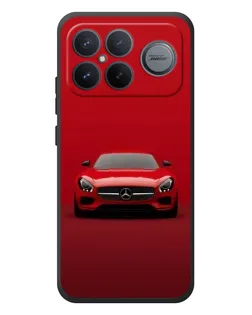Чехол для Xiaomi Poco F8 Ultra с картинкой «Красный Mercedes AMG»
