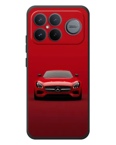 Чехол для Xiaomi Poco F8 Ultra с картинкой «Красный Mercedes AMG»