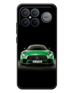 Чехол для Xiaomi Poco F8 Ultra с картинкой «Mercedes — неоновый лого»