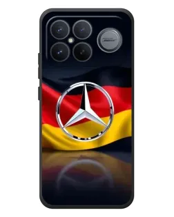 Чехол для Xiaomi Poco F8 Ultra с картинкой «Mercedes — флаг Германии»